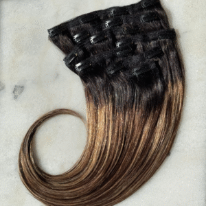 100-200Grams Clip In Hair Extension 100% Remy Human Hair Dark Brown Clip-On HairPiece Full Head 14-28 Inch For Salon Supply