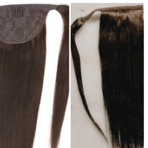 Ponytail Human Hair Wrap Around Horsetail Straight European Hair Extensions Blond Remy Human Hair Long Pony tail 60-120G