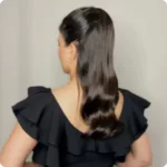 Half-Up Double Ponytail with Soft Waves